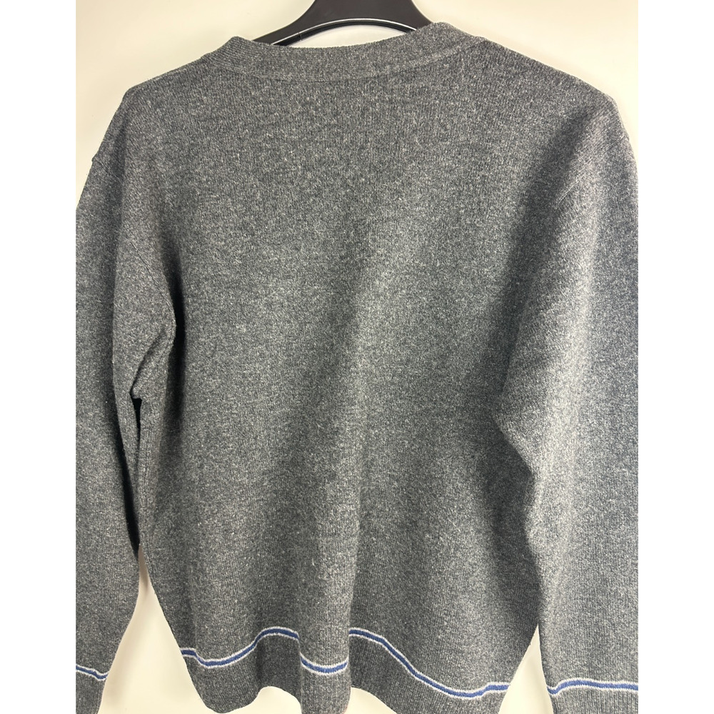 Harry Potter Wizarding World Cardigan Sweater Ravenclaw Lambswool Charcoal Gray - Picture 9 of 13